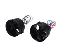 2pcs 30mm RC Ducted Fan with 6 Blades, Precise Coordination Stable High Efficiency Airplane Engine Fan Propeller Kit Set with Brushed Motor for 1s Power Ducted Aircraft