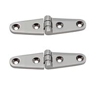 2Pcs 316 Acciaio Inox Barca Porta Cerniera Stampaggio Cabinet Marine Hardware 100x25mm Lucido Marine Cerniere Cerniera Cinghia Cerniere Heavy Duty Boat Hardware Accessori Acciaio Inox