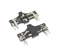 2PCS 35 millimetri Potenziometro Scorrevole A Doppio Canale A50K 50KA Console di Mixaggio Volume Diretto Scorrevole Pusher Lunghezza Dell'albero 4 millimetri 6-pin