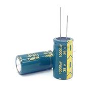 2pcs 35v10000uf volume 18x35mm aluminum electrolytic capacitors