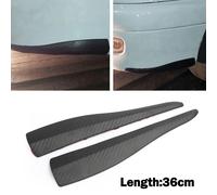 2Pcs 36Cm Striscia Anticollisione Labbro Paraurti Anteriore/ Posteriore Gomma H7