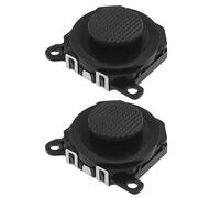 2pcs 3D Pulsante Analogico Joystick Stick Sostituzione Compatibile con PSP 1000 3D Analogico Joystick Pulsante di Controllo in Plastica, Nero