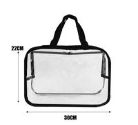 2pcs 3pcs 5pcs Grande Borse di Stoccaggio Riutilizzabile PVC Trasparente Viaggio