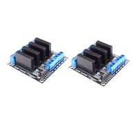 2PCS 4 canali relè 5V DC Solid State, basso livello Trigger Switch Board per Arduino per Raspberry Pi Industrial Control Automation Progetti