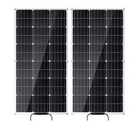 2PCS 400 Watt Pannelli Solari 18 Volt Monocristallino, Modulo ad Alta Efficienza Caricatore FV per Batteria Camper Barca Caravan e Altre Applicazioni off-Grid
