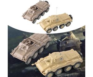 2PCS 4D Assemblaggio Modello 1/72 Scala Veicolo Blindato Play Set Micro