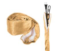 2Pcs 4ft Gold Velvet Chandelier Fabric Chain Cord Cover Touch Fastener