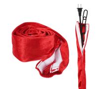 2Pcs 4ft Red Velvet Chandelier Fabric Chain Cord Cover per Touch Fastener