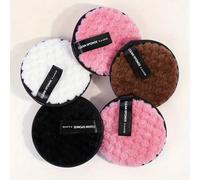 2PCS/4PCS/8PCS/10PCS Spugnetta per struccare a base d'acqua con motivo a ananas a rete, spugnetta rotonda lavabile a doppio lato per la pulizia, cuscinetto per struccare 2 pezzi,10 pezzi,8 pezzi,Confe