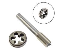 2pcs 5/8-24 Unef Mano Rubinetto + Rotondo Die Kit HSS Destra Tapping Strumento