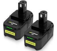 2pcs 5500mAh Sostituzione per Ryobi Batteria 18V P108 RB18L50 RB18L40 RB18L25 RB18L15 RB18L13 P107 P104 P102 P103 con indicatore LED