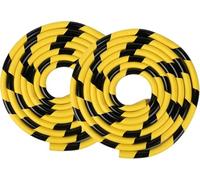 2PCS 5M Parcheggio Auto Garage Parete Protector Schiuma Strisce Nere e Gialle Avvertimento Protezioni Angoli Protezioni Paraurti Anti-graffio Protezione In Gomma Proteggi La Vostra Auto Corner Guard