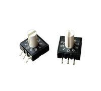 2PCS/5PCS Interruttore RM3HAF-10 Pulsante DC24V 25mA Interruttore di Codifica A Quadrante Rotante 0-9 10 posizioni Interruttore encoder rotante con maniglia 3: 3 (2PCS)