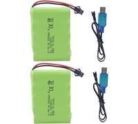 2PCS 6.0V 2800Mah AA Batteria Ricaricabile Con Spina SM-2P Con Cavo Di Ricarica