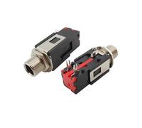 2Pcs 6.35mm 1/4Inch 3Pin Femmina Audio Stereo Phone Jack Presa for cuffie Connettore con dado