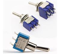 2PCS 6 millimetri Interruttori Interruttore A Levetta In Miniatura Unipolare Doppio Coperte E Plaid Mini Tappo Impermeabile Intelligente Micro Gadget Elettronici 6A(On-on 6pin Curve)