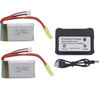 2Pcs 7.4V 850Mah Batteria Al Litio Con Caricatore 2 in 1 9300 9301E 9302E 9303E