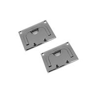 2PCS 76mm Square Stainless Steel Flush Mount Deck Slam Hatch Marine High Mirror Polishing Locking Latch Sliding Boat Hardware,Resistente alla corrosione