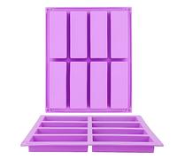 2pcs 8 cavità grande rettangolare Granola Bar stampi in silicone nutrizione/cereali bar stampi burro cioccolato bar stampo energia bar maker sapone budino stampi per brownie mais pane