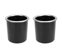 2Pcs 85mm Cup Holder Insert Plastic Pocket Recessed Insert Versatile Drink Can Stabilizer with Cushioning Liner for RV Deck Patio Boat Trailer Table Sofa Car Game Table