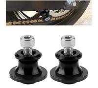2pcs 8mm Motorcycle CNC Cavalletto posteriore Swing Arm Spool Sliders Stand Rocchetti forcellone(black)