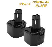 2Pcs 9,6V 3,5Ah Ni-MH Batteria per Dewalt DE9061 DW9036 DW9061 DE9036 DW952