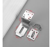 2PCS 90° Aletta Porta Serratura Chiusura Lucchetto Angolo Retto Sicurezza Ganci