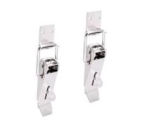 2PCS 90 Gradi DuckMouth Fibbia Gancio di Blocco In Acciaio Inox Caricato A Molla Draw Toggle Chiusura Morsetto Clip Argento Hasp Fermo chiusura(304 Stainless Steel,504 A5)