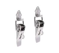 2PCS 90 Gradi DuckMouth Fibbia Gancio di Blocco In Acciaio Inox Caricato A Molla Draw Toggle Chiusura Morsetto Clip Argento Hasp Fermo chiusura(304 Stainless Steel,504 506A)