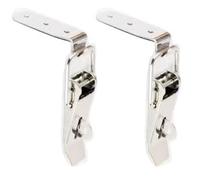 2PCS 90 Gradi DuckMouth Fibbia Gancio di Blocco In Acciaio Inox Caricato A Molla Draw Toggle Chiusura Morsetto Clip Argento Hasp Fermo chiusura(304 Stainless Steel,503 505B)