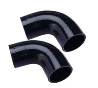 2pcs 90°Reducer Silicone Turbo Intercooler Pipe Hose Coupler Universal Acc