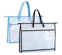 2PCS A3 Art Portfolio Chart Bag Art Portfolio Case Impermeabile Portfolios Artista Borsa Artista Disegno Board Case Bag Bacheca Poster Artista Portfolio Portfolio Borsa per il trasporto File