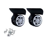 2Pcs A65 Trolley Caster Sostituzione Valigia Bagagli Box Doppia fila Spinner Riparazione Heavy Duty, Uno
