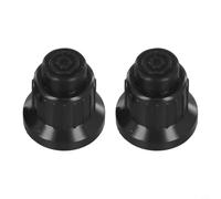 2pcs AAA Gas Grill Accensione Pulsante Cap Nero Plastica | Plastica PP ad alta resistenza, nucleo a molla in acciaio, lunga durata, finitura nera, facile installazione a vite