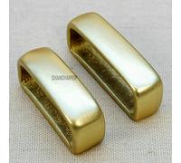 2Pcs Acciaio Inox Argento Ottone Anello Pelle Craft Cintura Ricambio 35mm