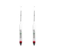 2pcs Accurate Glass Hydrometer & Salinity Meter for Fish Tanks - Floating Areometer for Salt Water Measurement