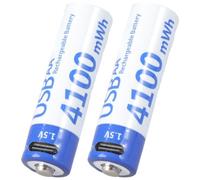 2Pcs Ad Alta Capacità 1.5V 4100mWh LR6 Batteria Ricaricabile Batteria Per Piccolo Ventilatore Elettrico Giocattolo Orologio Telecomando