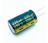 2pcs ad alta frequenza a bassa impedenza 250v 220UF condensatore elettrolitico in alluminio Size18 * 30MM 220UF Elementi di accumulo di energia