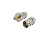 2Pcs Adattatore MCX Maschio A BNC Femmina RF Connettore Coassiale Dritto BNC-MCX for Oscilloscopio Antenna GPS Sintonizzatore TV