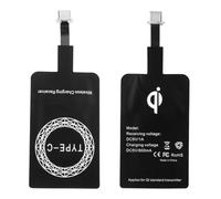 2pcs Adattatore Ricarica Wireless 5V 1000mA, Ricevitore Wireless Tipo C Qi per Samsung Galaxy Huawei Xiaomi Motorola Google Pixel Oppo Sony Htc e Altri Dimensioni USB C, Adesivo Ricevitore Ricarica
