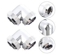 2pcs Adatto in ottone per raffreddamento acqua computer 90 gradi ROTARY