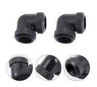 2pcs Adatto in ottone per raffreddamento acqua computer 90 gradi ROTARY