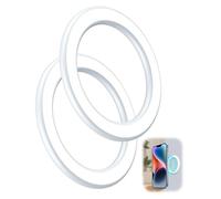 2PCS Adesivo da Parete Magnetico per Phone 16/15/14/13/12 Pro Max e Custodia Magnetica Compatibile Auto, Bagno e Cucina Carcassa in Lega, Adesivo Senza Tracce