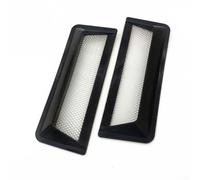 2PCS Air Intake Cover 15.5cm Black Plastic Car Hood | Plastic material, 15.5cm length, black color, front placement, heat reduction