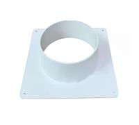 2pcs Air Vent Duct Connector Flange Straight Ventilation Pipe Plastic Ducting Tools For Easy Installation Per Condotti(250mm)