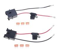 2Pcs Alimentazione Adattatore Cablaggio Con Fusibile 12V Battery Connettore Cavo