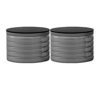 2pcs Alluminio Mobili Pad Mobili Gambe Livellatori Multiuso Altezza Altezza Personalizzabile Tra 23MM & 37MM Alluminio Piede Pad