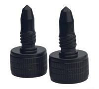 2pcs Aluminium Cue Butt Protector 17mm Black Screw(For YB cue) | Aluminium alloy build, lightweight 8.2-11g, protects joint threads, 17mm size, black finish