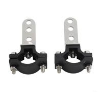 2PCS Aluminum Spotlight Bracket 22-32mm Clamp | Fits 22-32mm tubes, adjustable design, aluminum alloy, black finish, off-road use