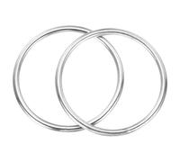 2PCS Anelli in Metallo 3.6\" con Ghiera Saldata per Borse, Cinture, Collari Cani